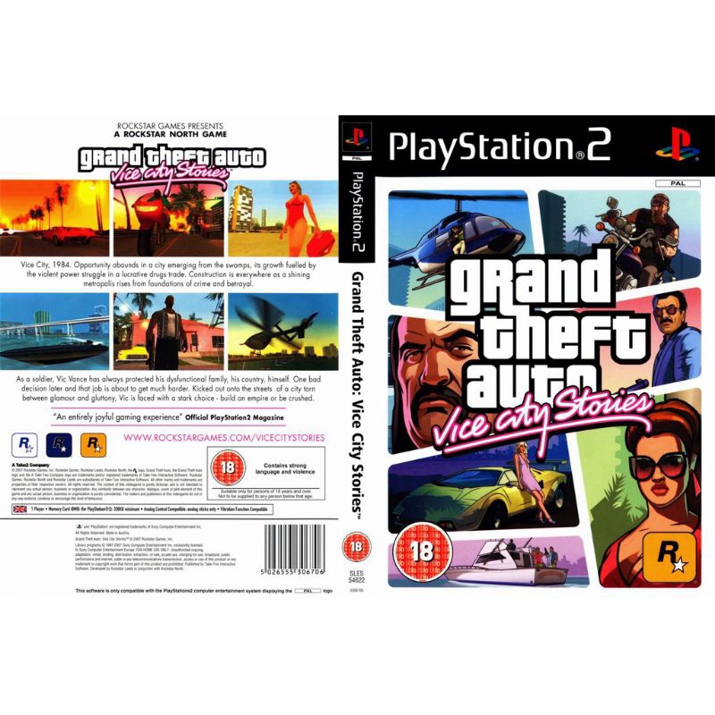 KASET PS2 GTA VICE CITY - KASET CD PS2 GRAND THEFT AUTO TERBARU - KASET CD PS 2 - KASET PLAYSTATION 