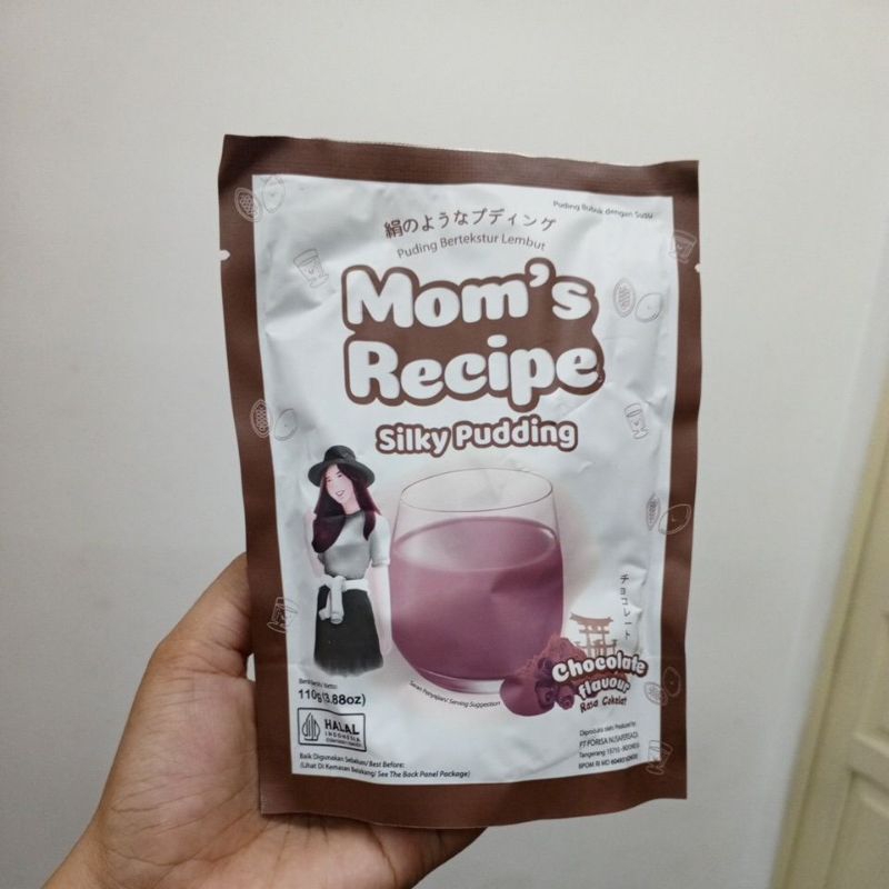 

mom's recipe silky pudding cokelat 110g