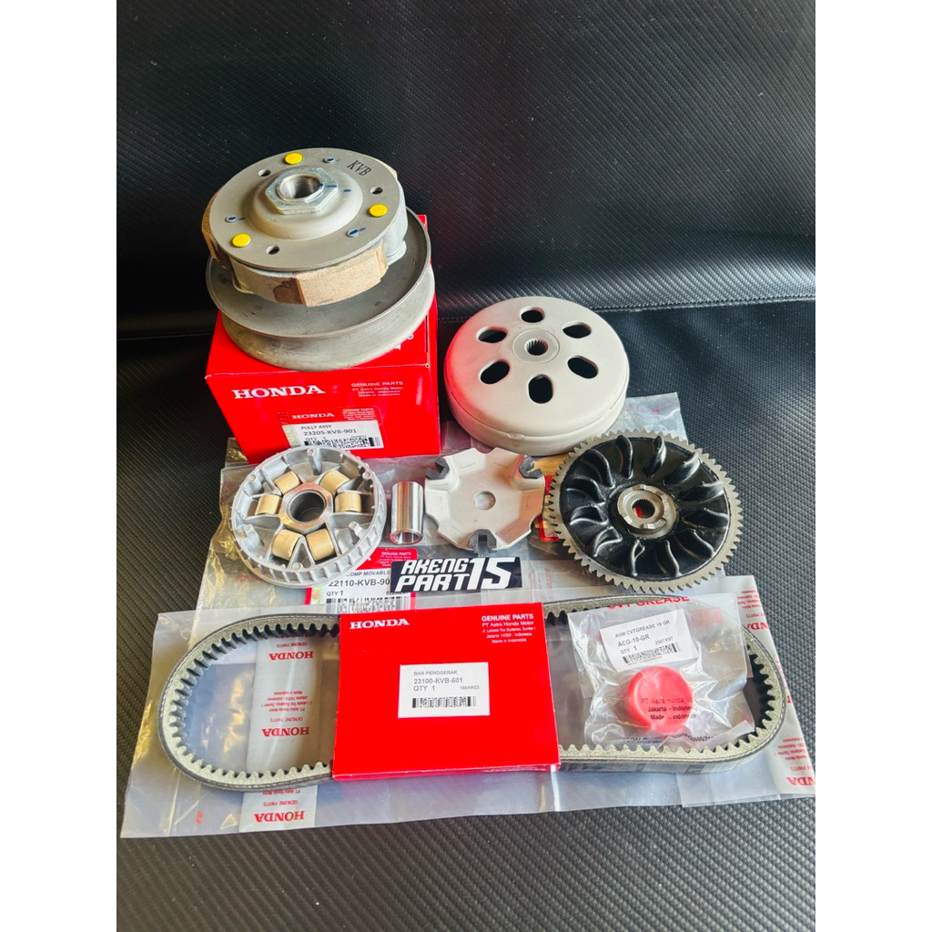 Paket Komplit CVT Honda KVB Vario Techno 110 karbu Vario 110 Cbs Techno karbu