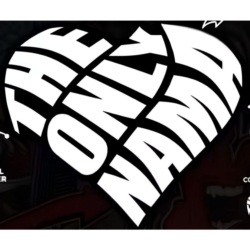 

Stiker THE ONLY NAMA bentuk Hati bisa custom Nama dan ukuran silakan Chat Admin