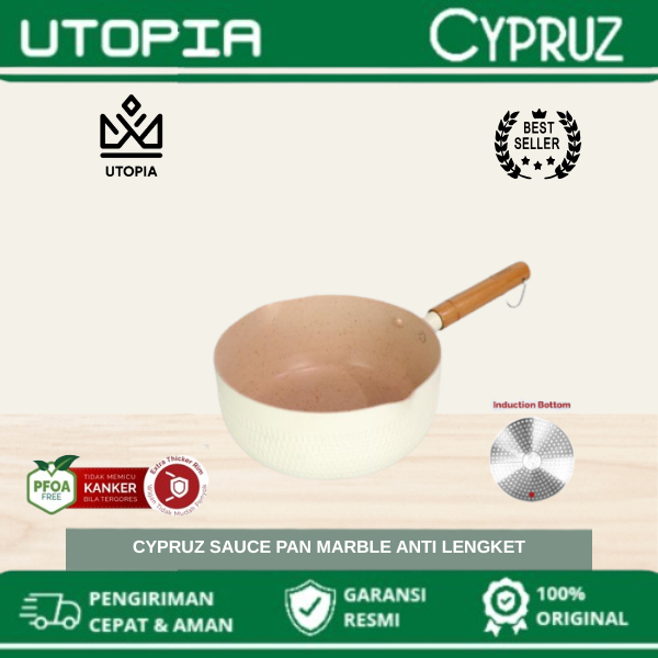 Cypruz SN-0272 Panci Susu Anti Lengket Sauce Pan Color Series 20 Cm