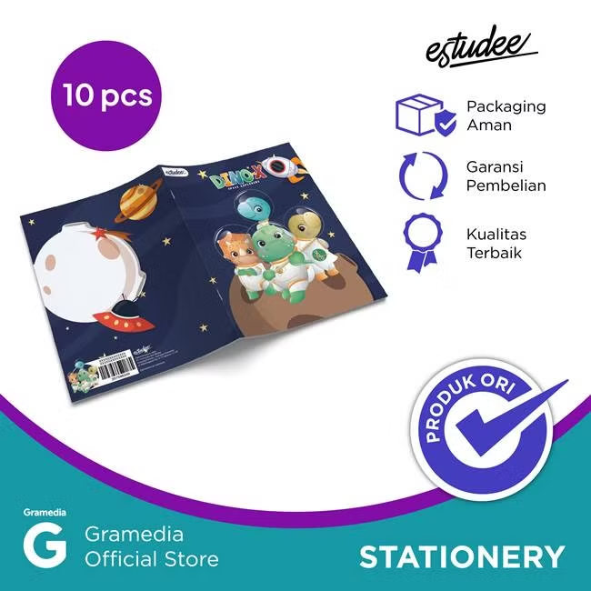 

Gramedia Cirebon - Buku Tulis Estudee I Kwarto 38 Dino Isi 10