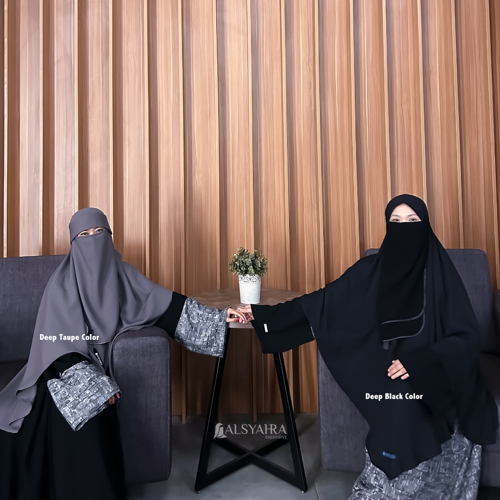 PROMO TERBARU Alsyahra Exclusive Jilbab - Set Khimar Shofa Niqab Poni Soft Crown - Hijab Syari