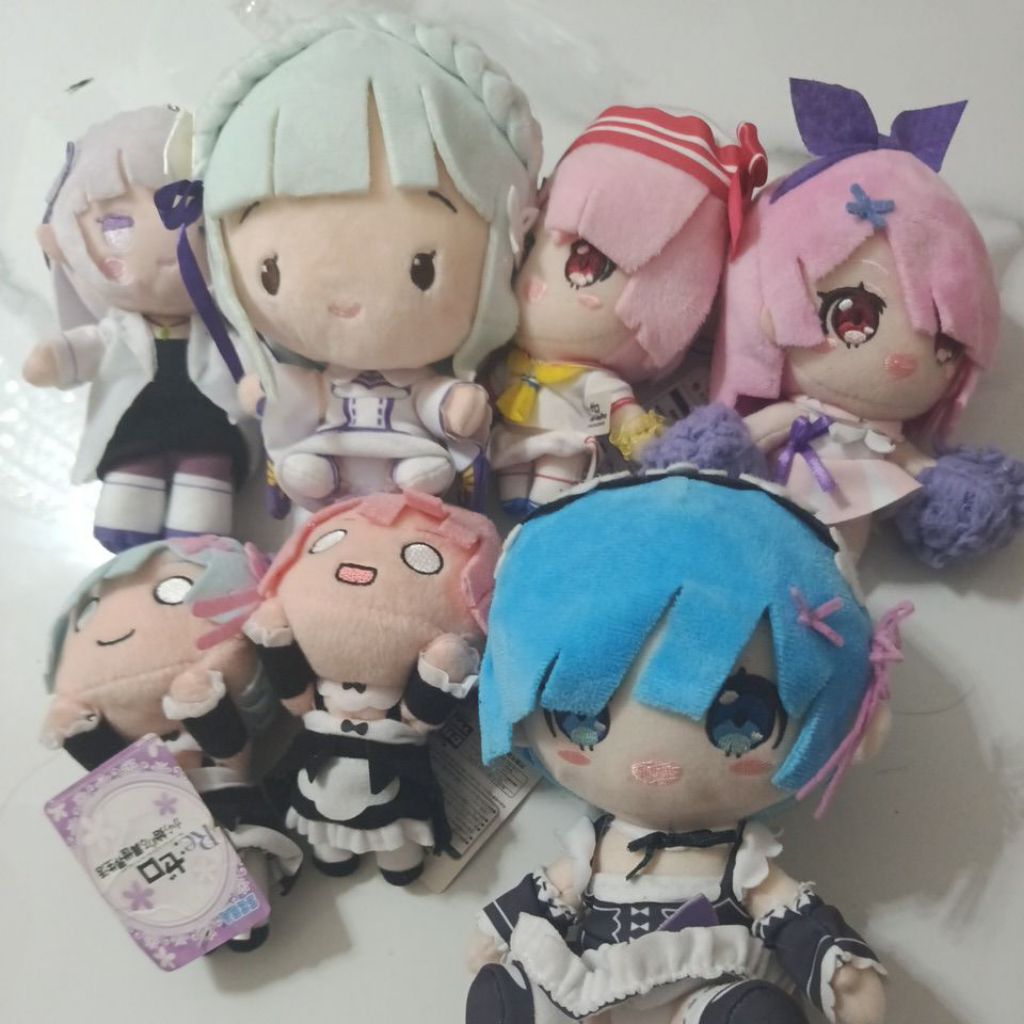 Boneka anime re zero re life in a different world from zero rem ram emilia