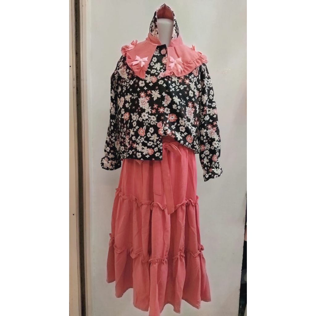 Setelan gamis rok anak