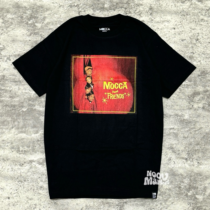 NOOV MUSIC Tshirt Baju Kaos Mocca - Friends Cover Tshirt - Black | Official Merchandise