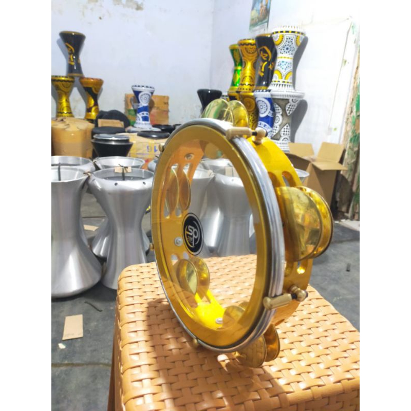RIQ TAMBORINE ALMUNIUM 83/4 SIAP PAKAI