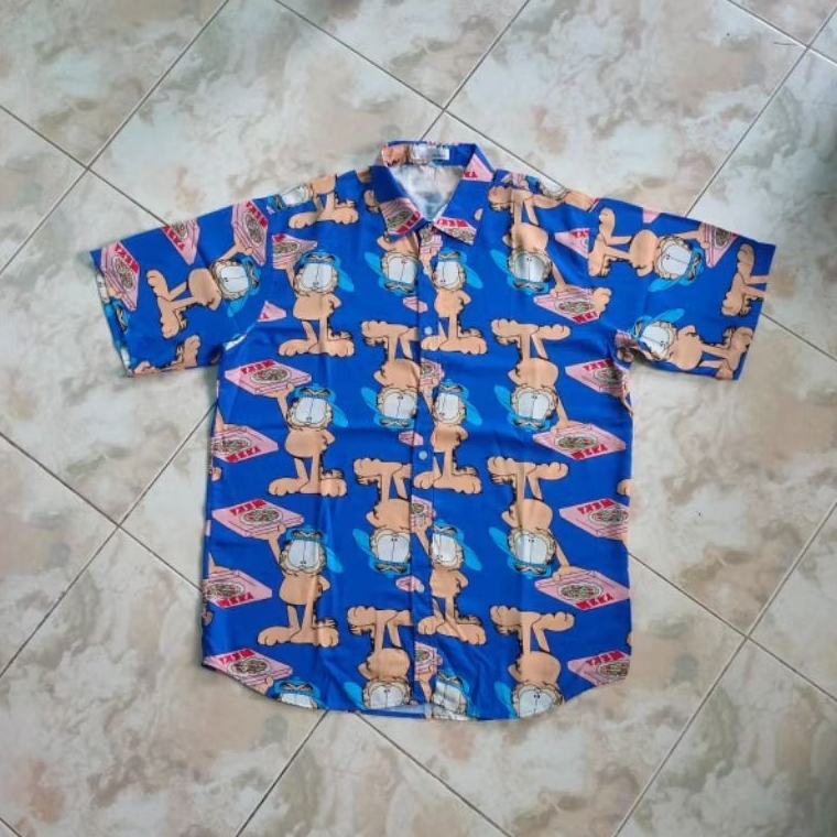 Kemeja Fashion Garfield x Delphone Korea