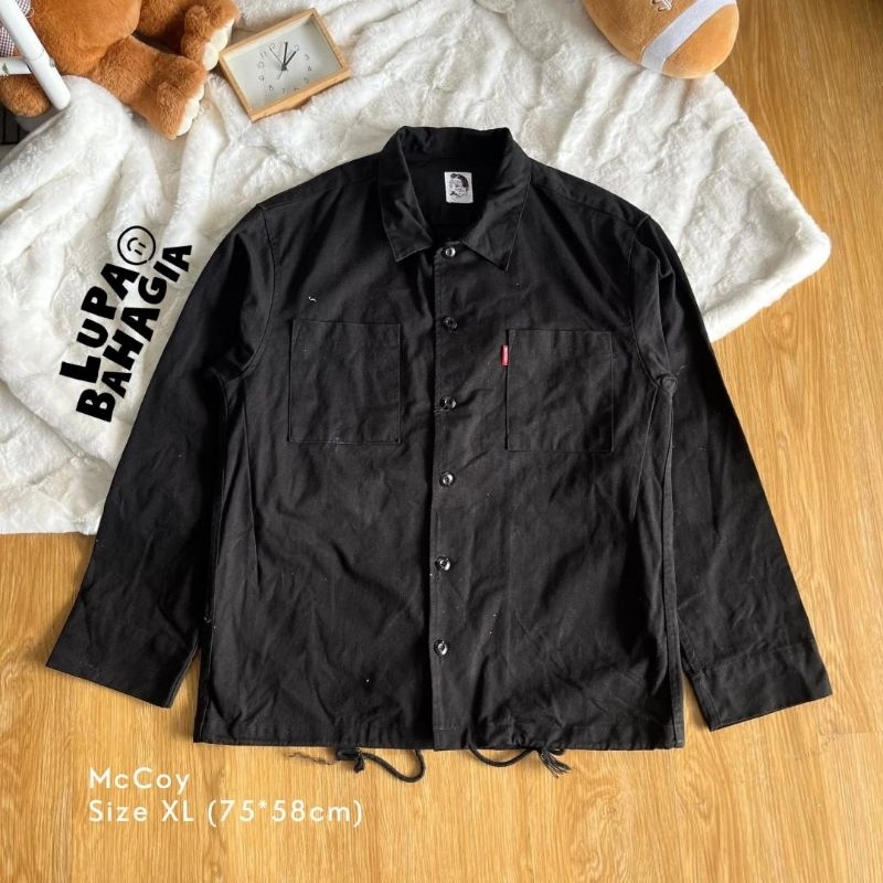 McCOY Black Cotton Outer Oversize Jaket size XL • 100% original
