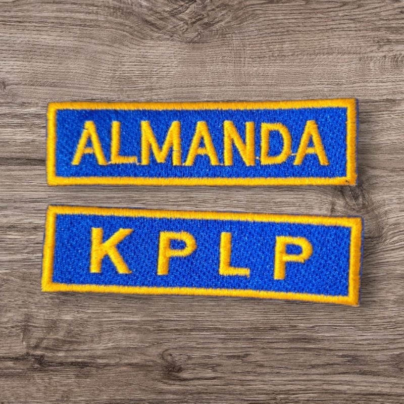 

name tag KPLP . COAST GUARD . NAVIGASI. papan nama KPLP satu set , BORDIR LEBEL NAMA