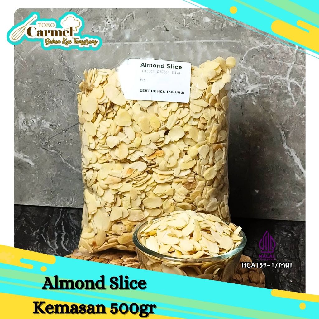 Kacang Almond Slice 500gr `Mentah` 2