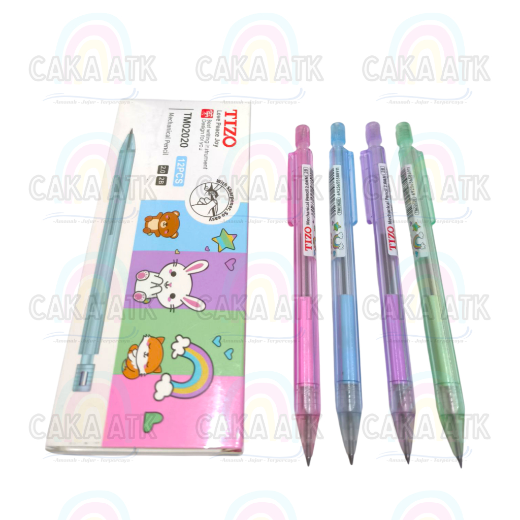 

[ Ecer ] Pensil Mekanik 2.0mm TIZO TM02020 / Pensil Cetekan / Mechanic Pencil / Pensil Mekanik Besar