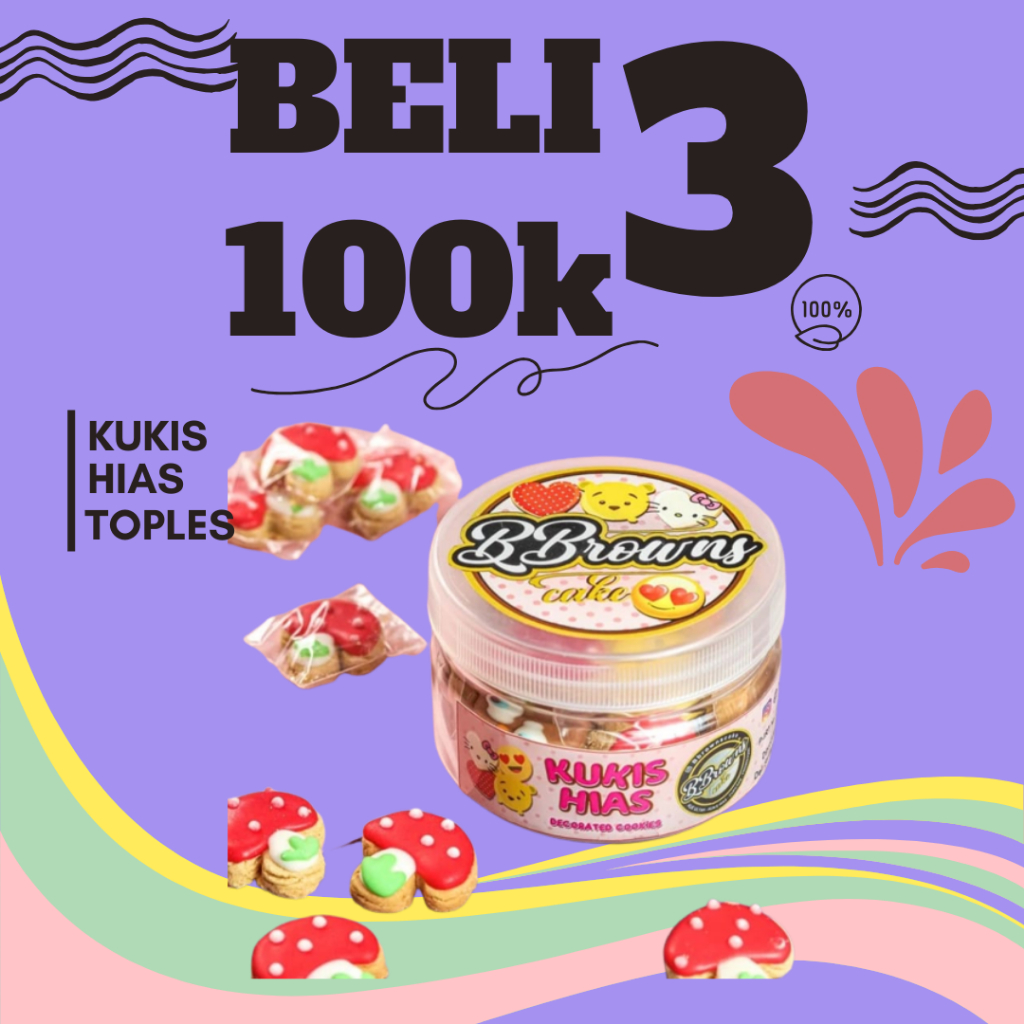 

Cookies hias lucu toples berbagai tema isi 14pcs