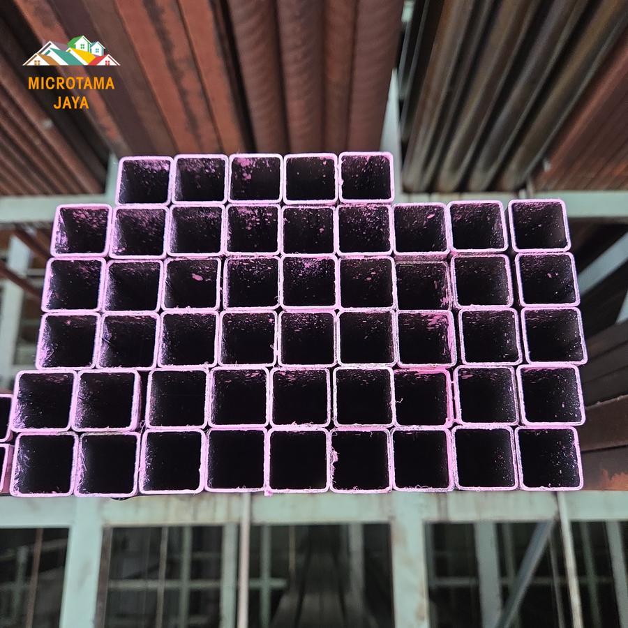 Hollow Hitam 25 x 25 / Holo Besi Kotak