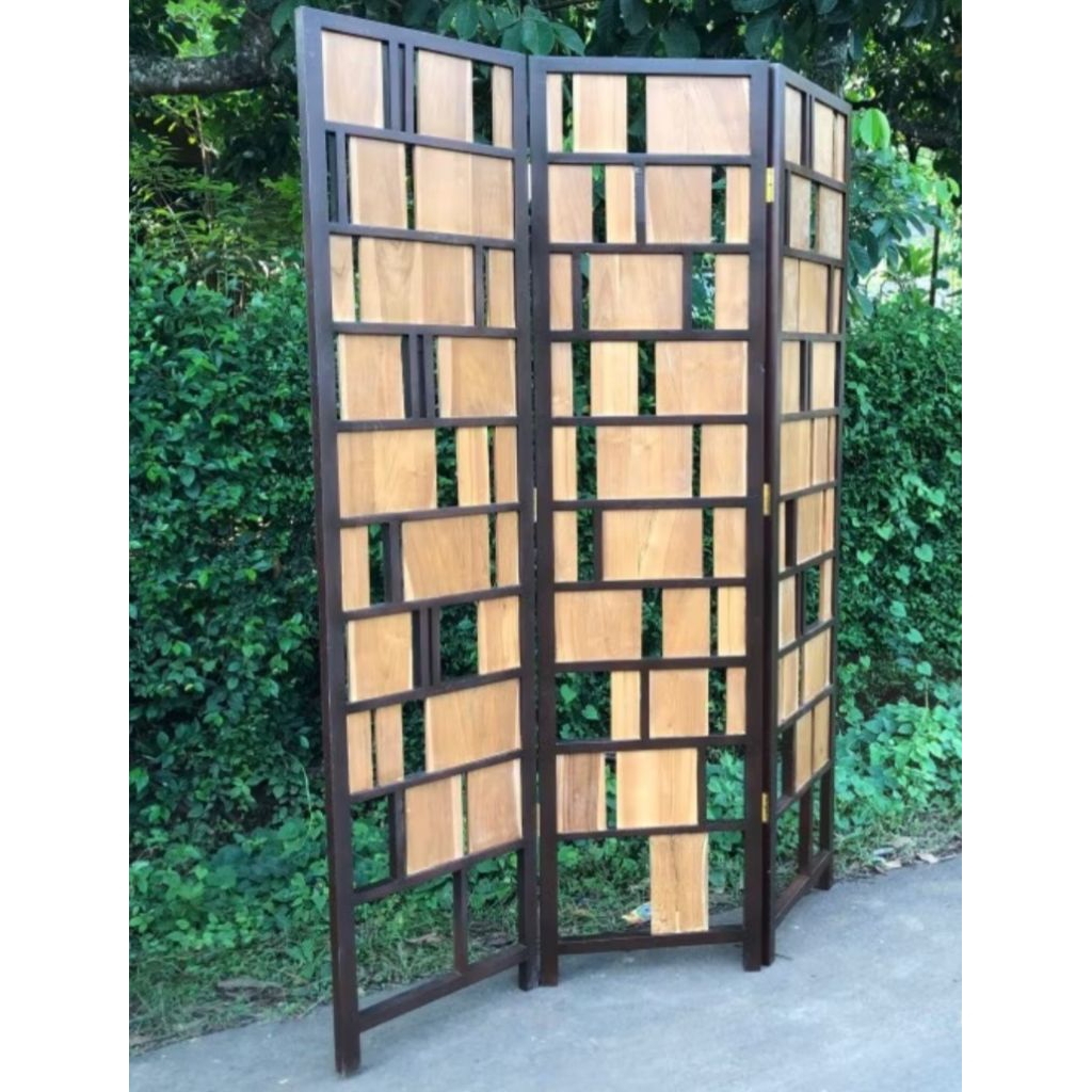 SKETSEL PARTISI RUANGAN 3 PINTU JATI SOLID JEPARA SKETSEL JATI JEPARA