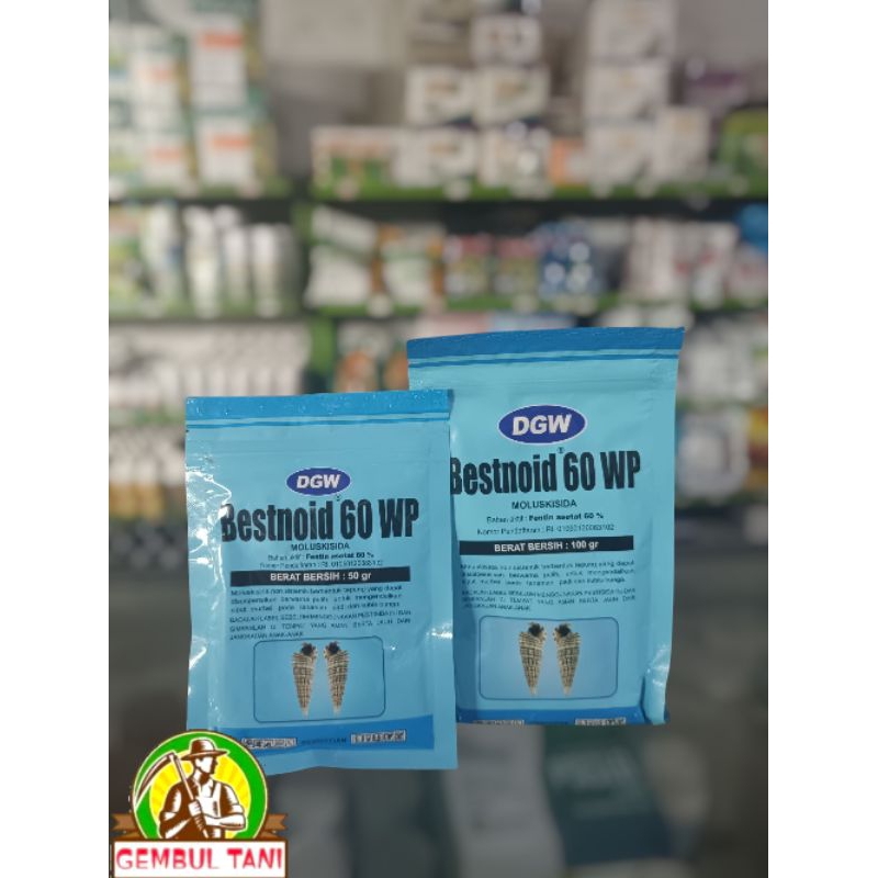 Bestnoid® 60 WP - DGW - untuk mengendalikan siput murbei pada tanaman padi.