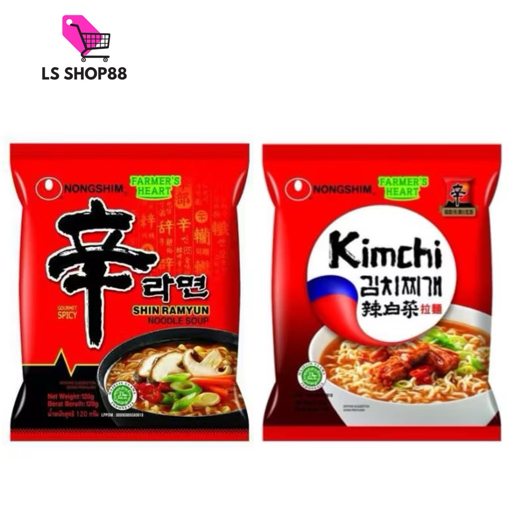 NONGSHIM Shin Ramyun Spicy Mushroom // Kimchi Ramyun