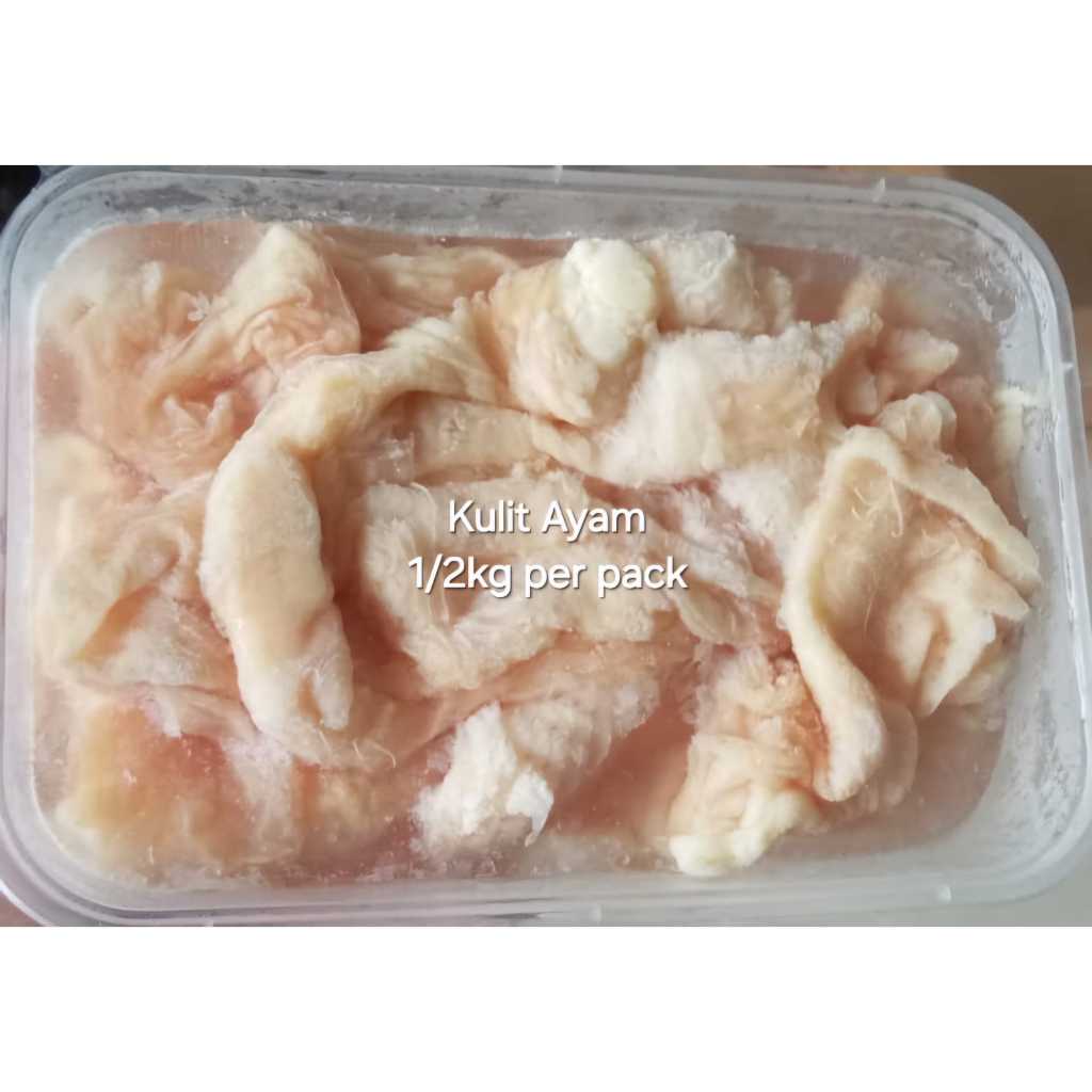 

Kulit Ayam kemasan thinwall, Rp 15.500 per 1/2kg