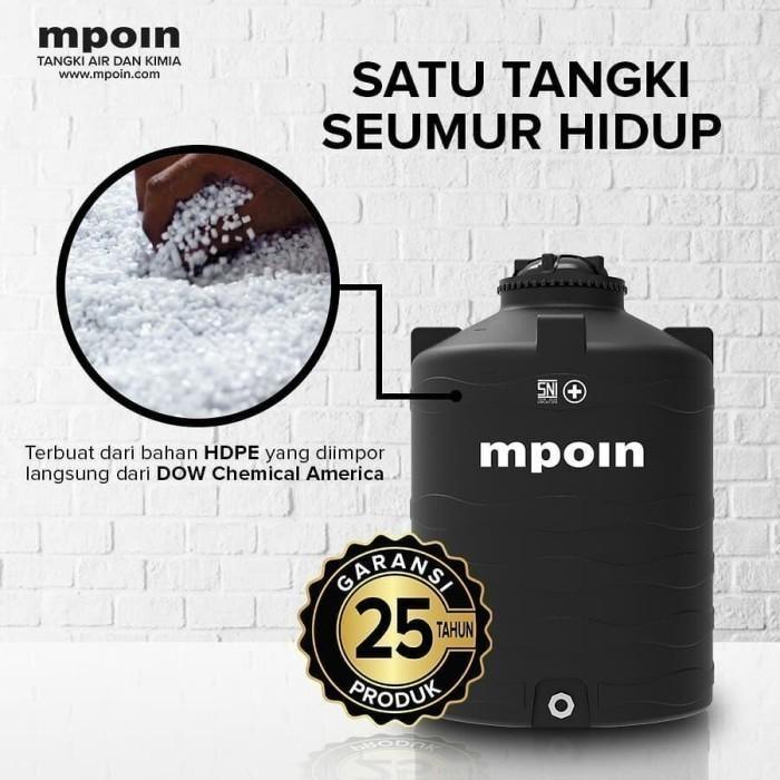 Mpoin - Tangki / Tandon / Toren Air / Water Tank W800 W 800 Wave Reguler Hitam Anti Lumut Virus Bakt