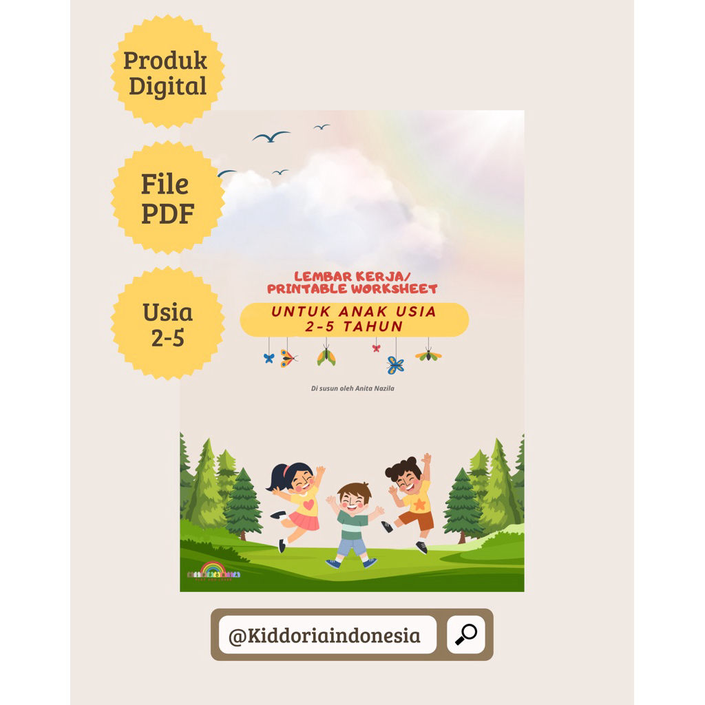 Lembar kerja untuk anak 2-5 tahun