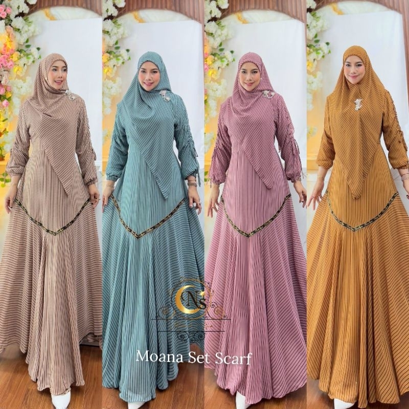Moana set syari salur original Nais syari