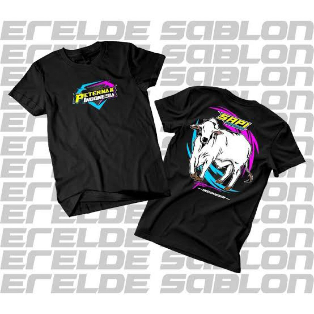 TSHIRT KAOS PETERNAK INDONESIA PETERNAK SAPI