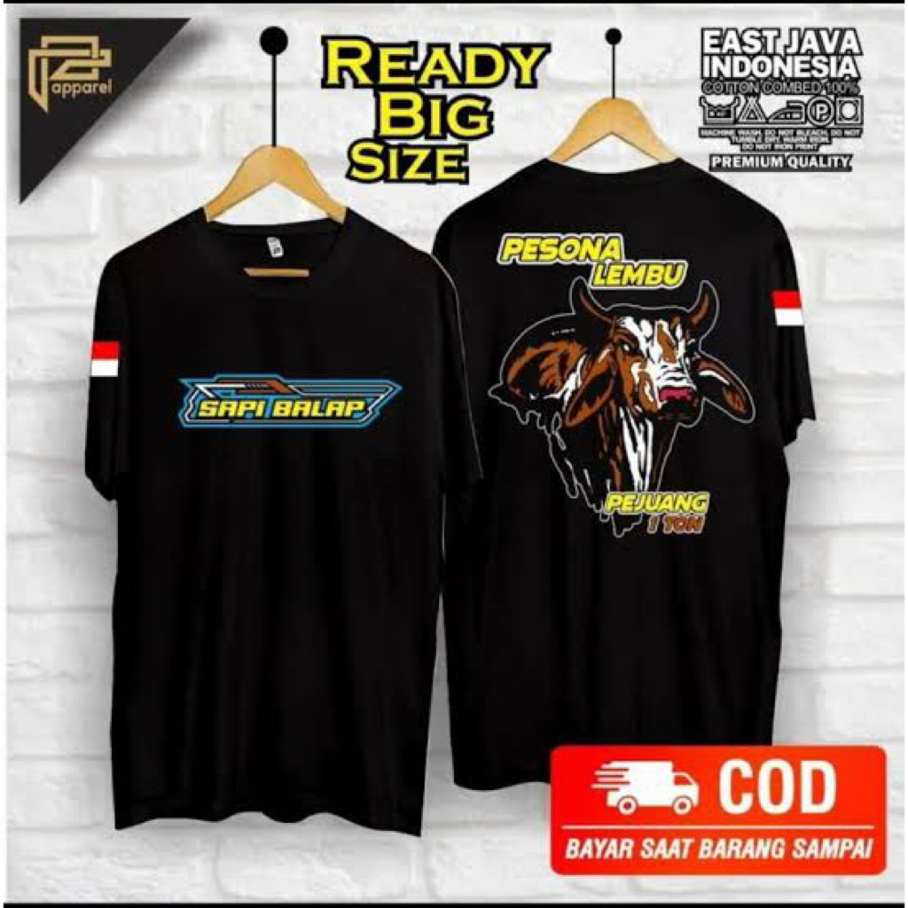 KAOS-TSHIRT PETERNAK SAPI PESONA LEMBU SAPI BALAP