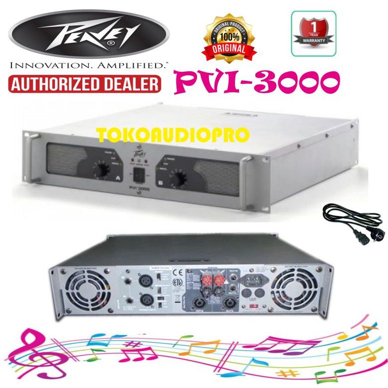 Power Peavey Pvi3000 PVI-3000 Original Power Amplifier