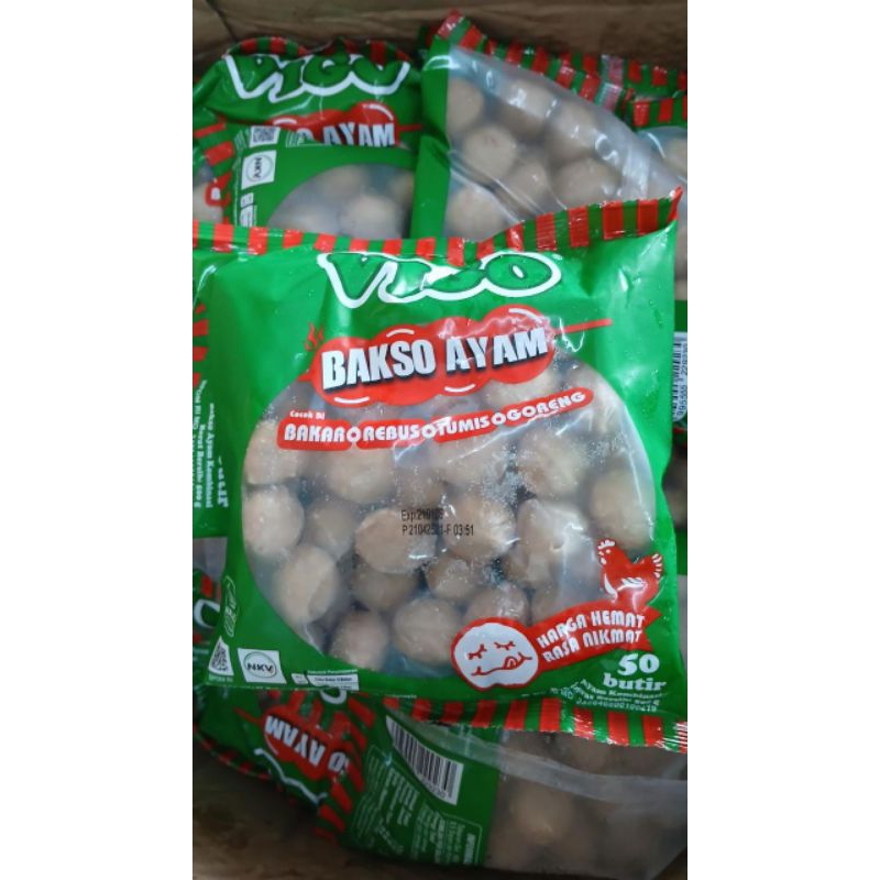 

Bakso Ayam VIGO | isi 50pcs, berat ±500gr