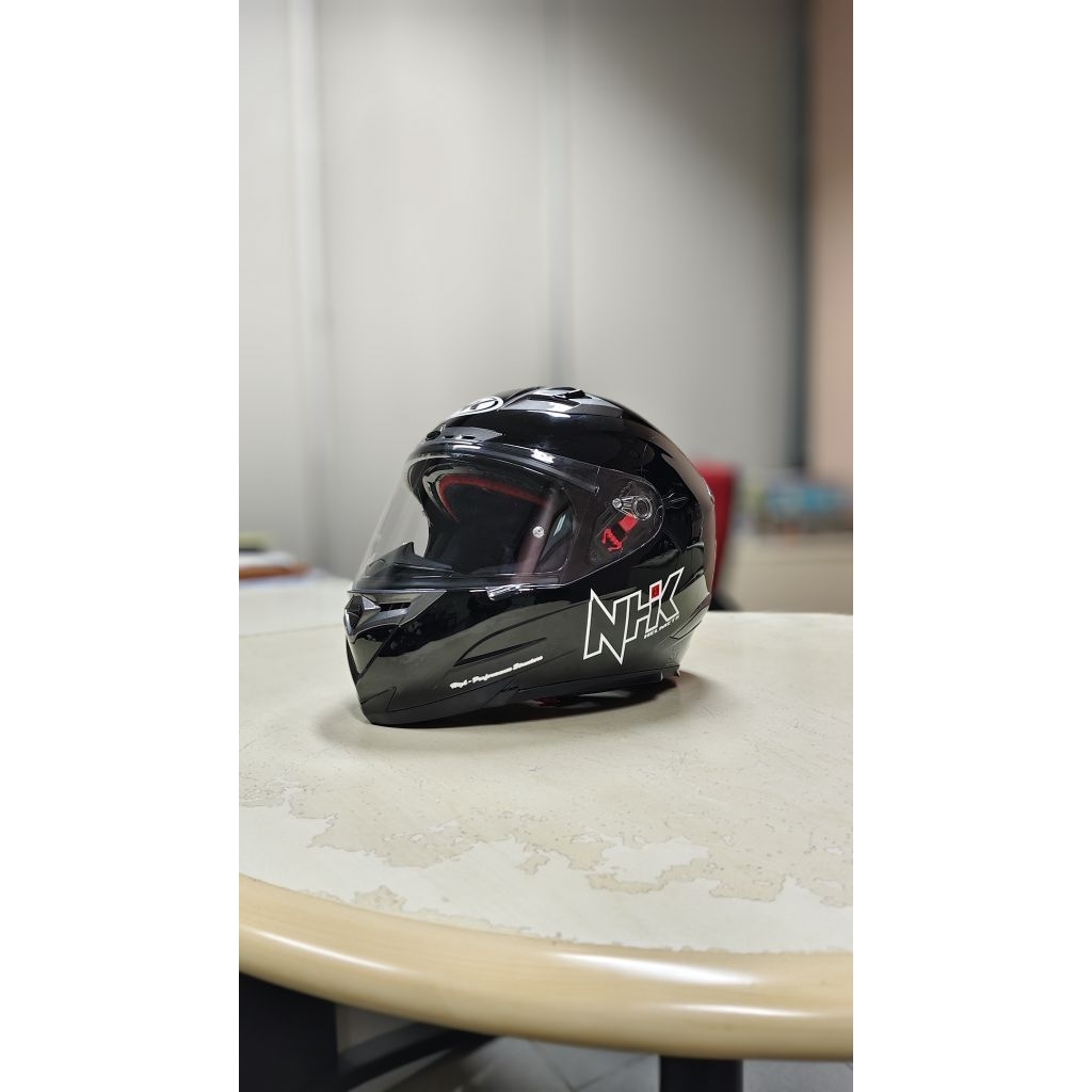 HELM NHK RX 9 BLACK GLOSSY SIZE S