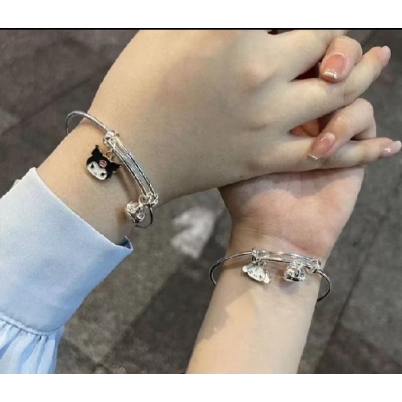 Gelang Wanita Kartun Kuromi Gelang Couple Yang Dapat Disesuaikan