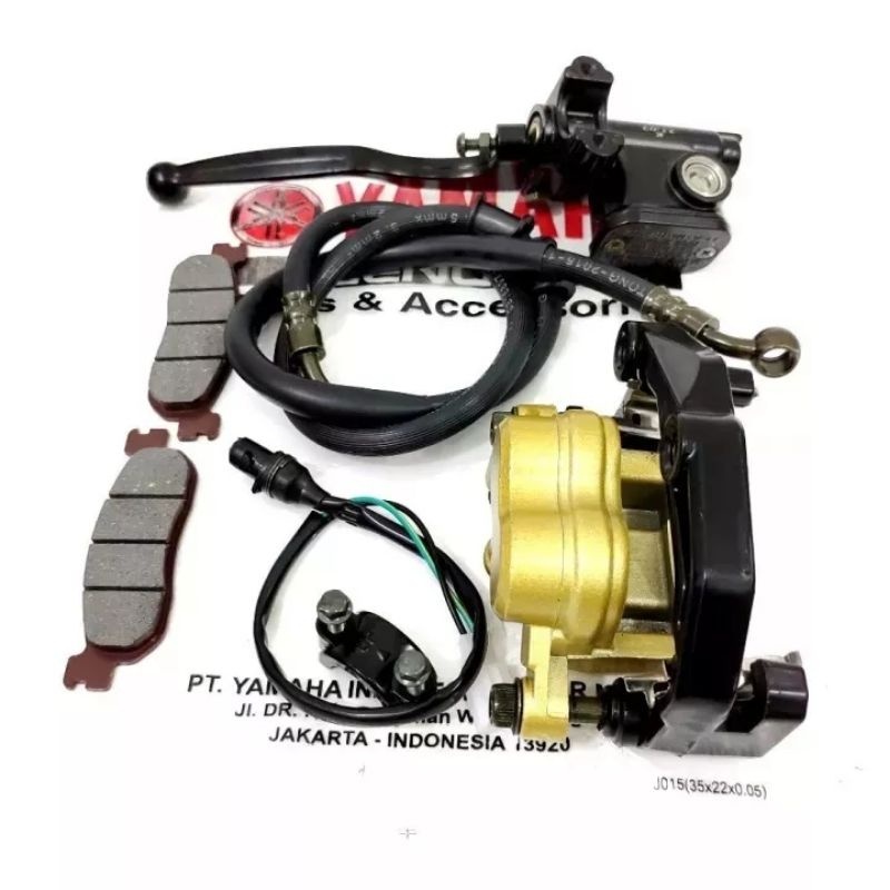 3 item fiz r kaliper+selang rem+master rem set yamaha fiz r, force 1,alfa, jupiter z lama