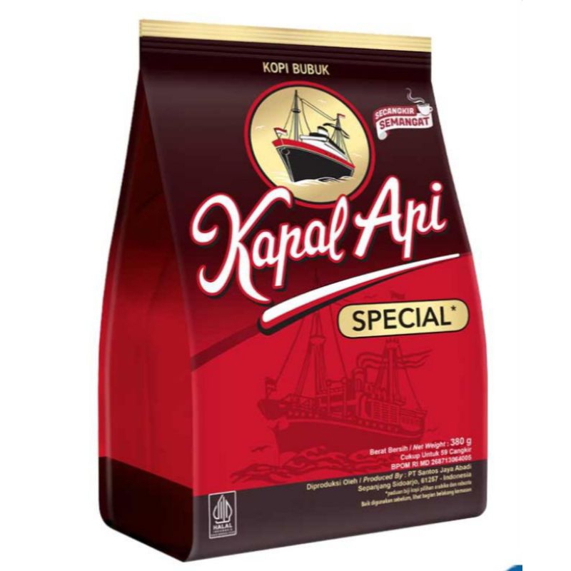 

Kapal Api Kopi Bubuk Spesial Merah 350G