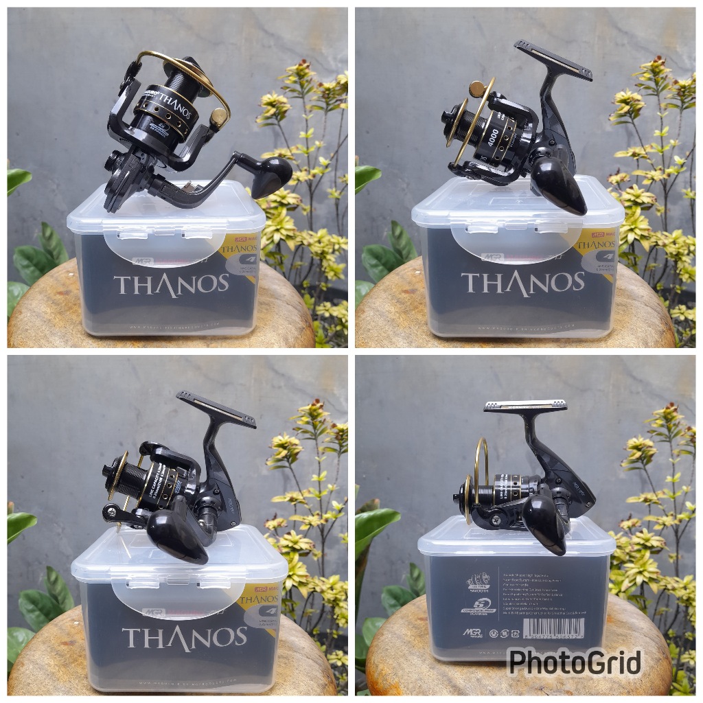 Reel Pancing Maguro Thanos 4000 Smooth Handle Drag Kuat Anti Karat
