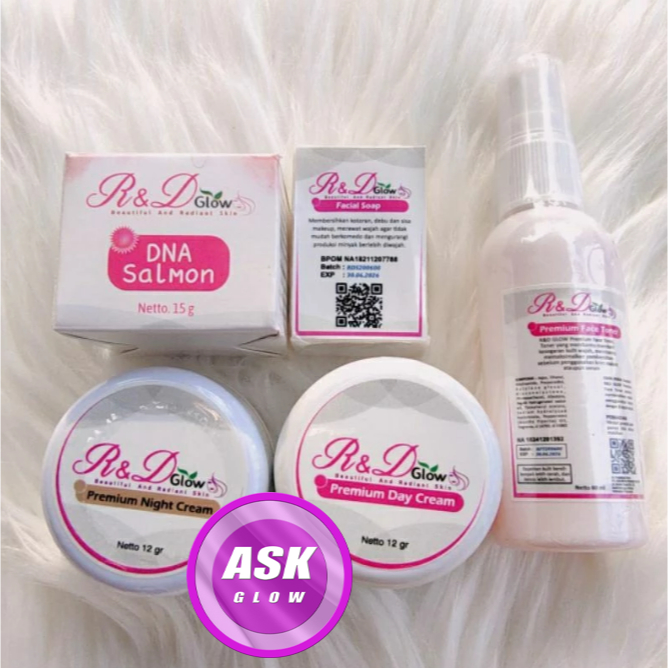 READY R&D GLOW SKINCARE PREMIUM BPOM PLUS DNA SALMON R&D GLOW BPOM