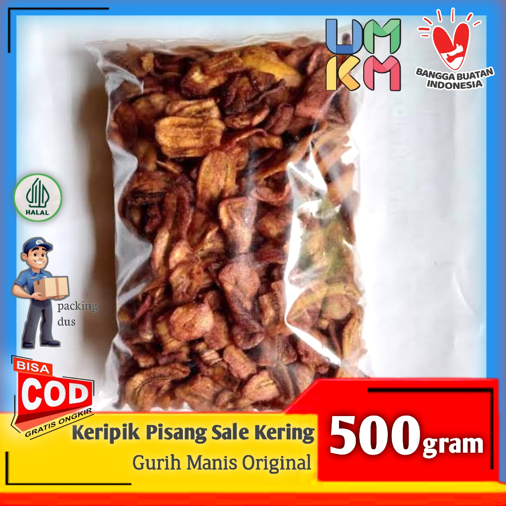 

GRATIS ONGKIR !!! Keripik Pisang Sale original 500gr / Keripik Pisang Sale Jari Original 500gr manis alami