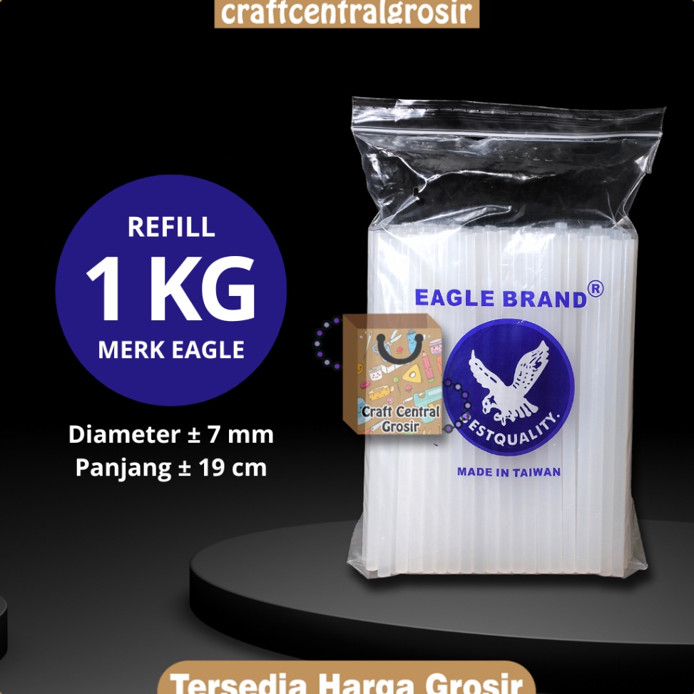 KODE O45J Refill Lem Tembak 1 KG Merk Eagle
