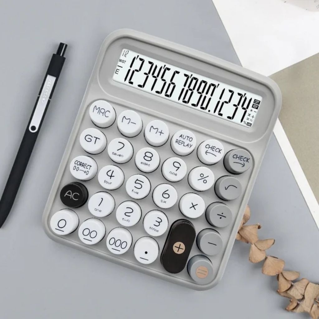 

Kalkulator Boba 14 Digit Aestetic Kalkulator Dot Warna Warni Lucu Type Kc 2034