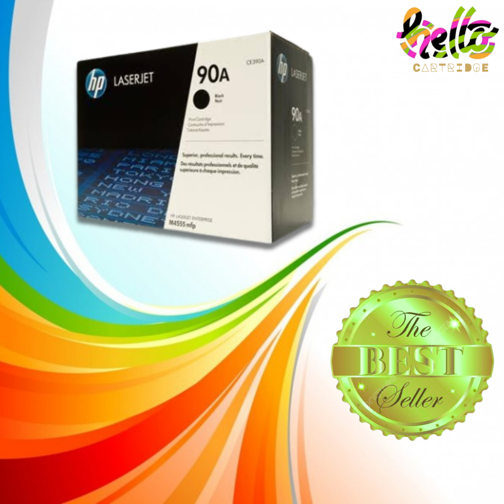Toner HP 90A Black Original CE390A Printer M4555 MFP