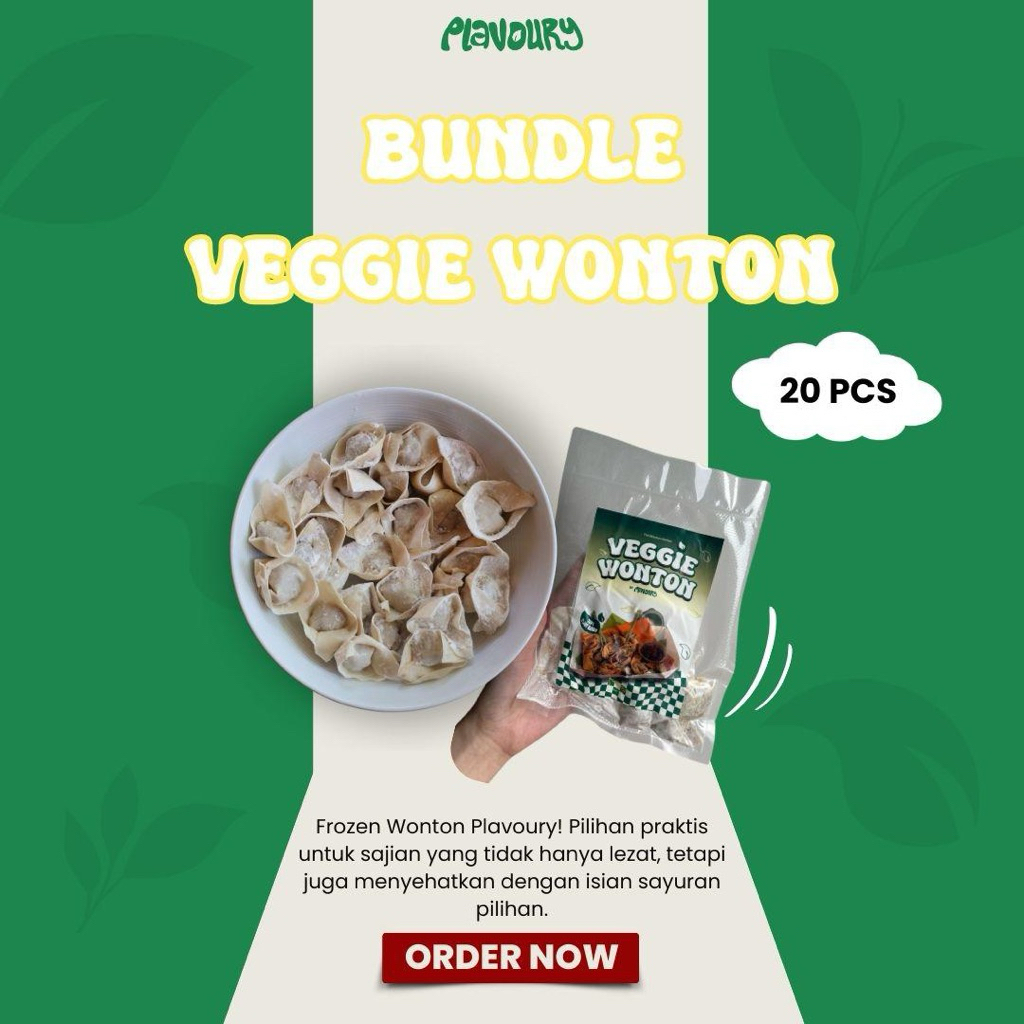 

BUNDLE - 2 Mini Veggie Wonton by Plavoury