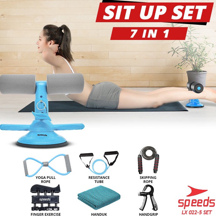 KODE R93A SPEEDS Sit Up Stand Set Alat Olahraga Gym Rumah 1 Set 7in1 Sit Up Handgrip Satu Set 225