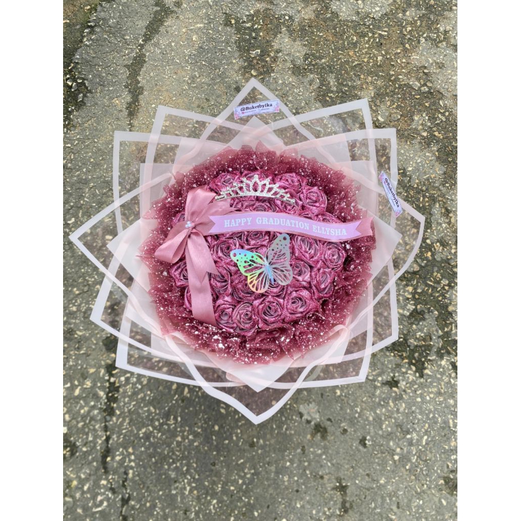 

Buket Pita Satin 30 Tangkai BISA REQUEST WARNA