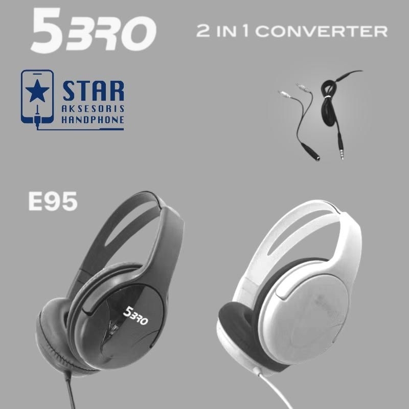 Headset Bando Kabel audio with mic Headphone Bando Kabel