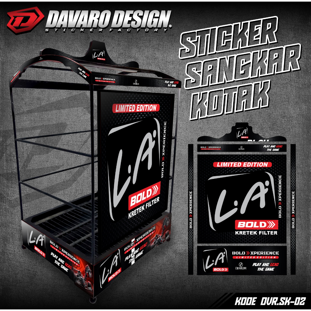 Stiker Decal SANGKAR KOTAK Sangkar EBOD JAYA Motif / Stiker Sangkar ORIQ JAYA Sangkar BNR Hologram