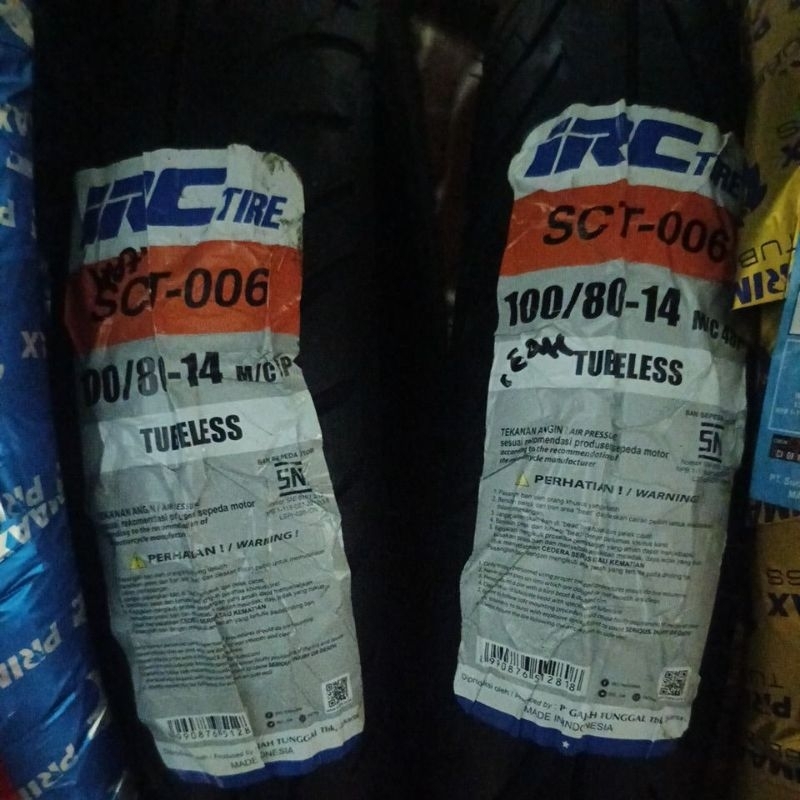 BAN LUAR TUBELESS IRC RING 14