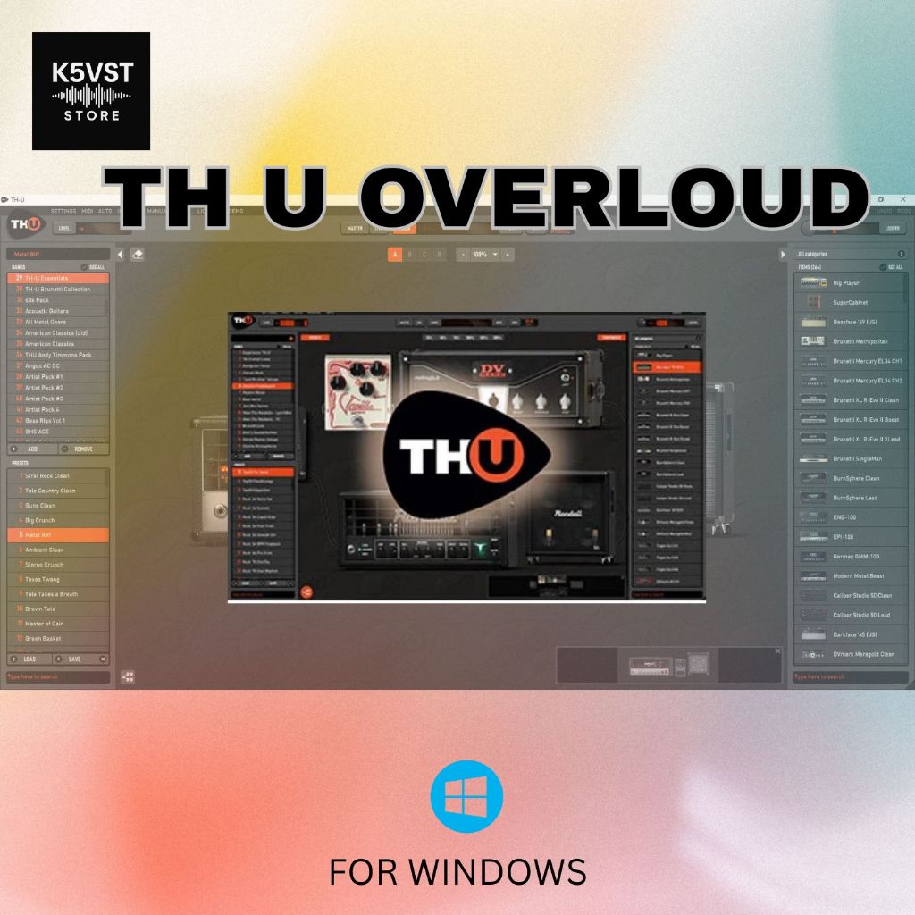 THU Overloud - Guitar Plugin Efek Gitar digital untuk rekaman dan liveshow