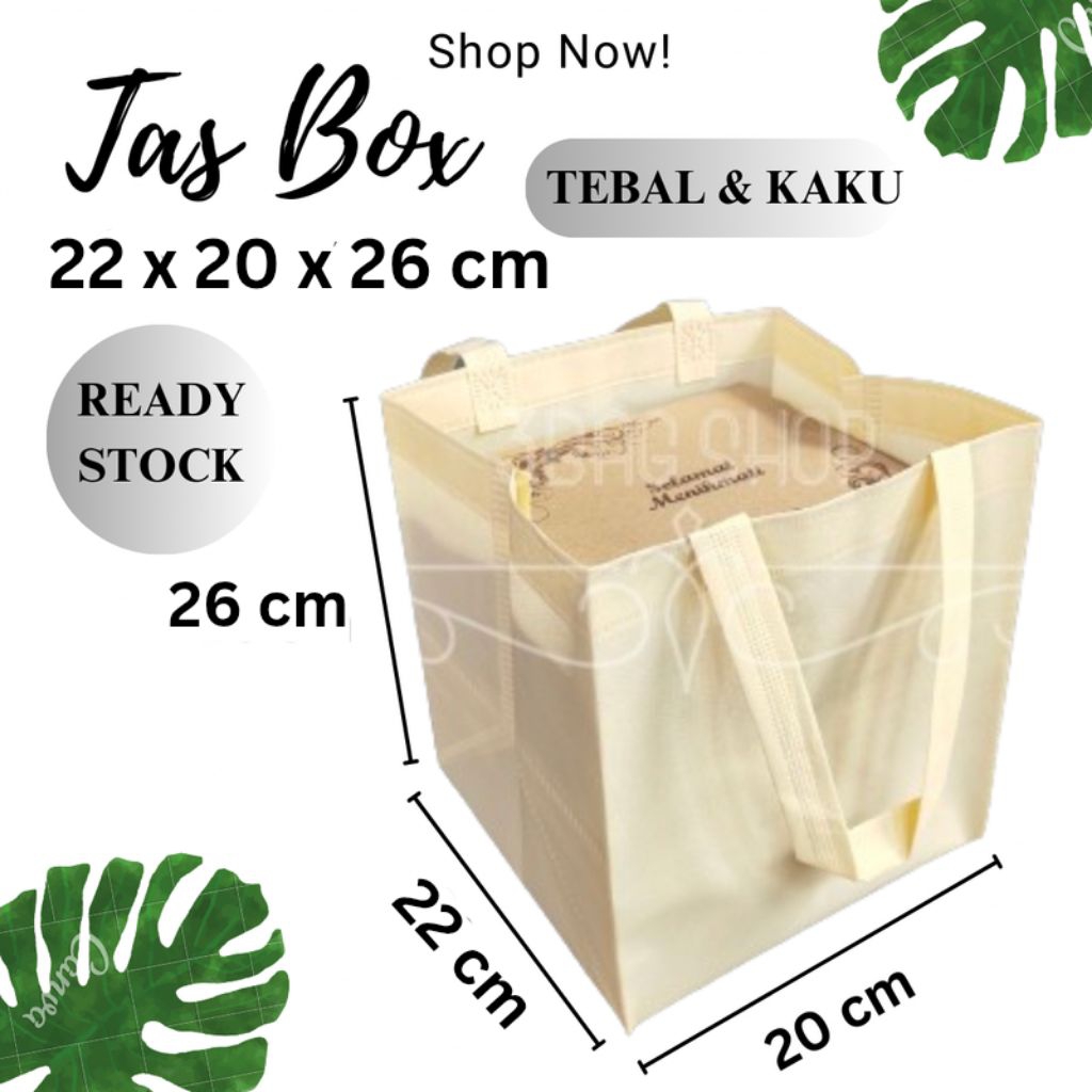 

Tas Hajatan 20x20 cm Tinggi 26 cm / Tas Nasi Kotak / Tas Spunbond / Goodie Bag / Tas Aqiqahan / Tas Berkatan / Tas Box Nasi