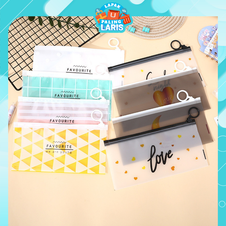 

LPL Tempat Pensil Pulpen Transparan Ziplock Karakter Serbaguna Pouch Zip Lock Penyimpanan Kosmetik Pouch Zipper Pencil Case Tempat Penyimpanan Alat Tulis Murah