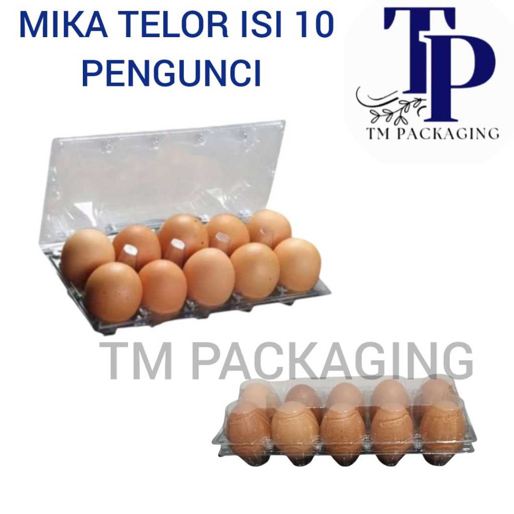 MIKA TELUR  ISI 10 TELUR TELOR DENGAN PENGUNCI KANCING SUPER TEBAL