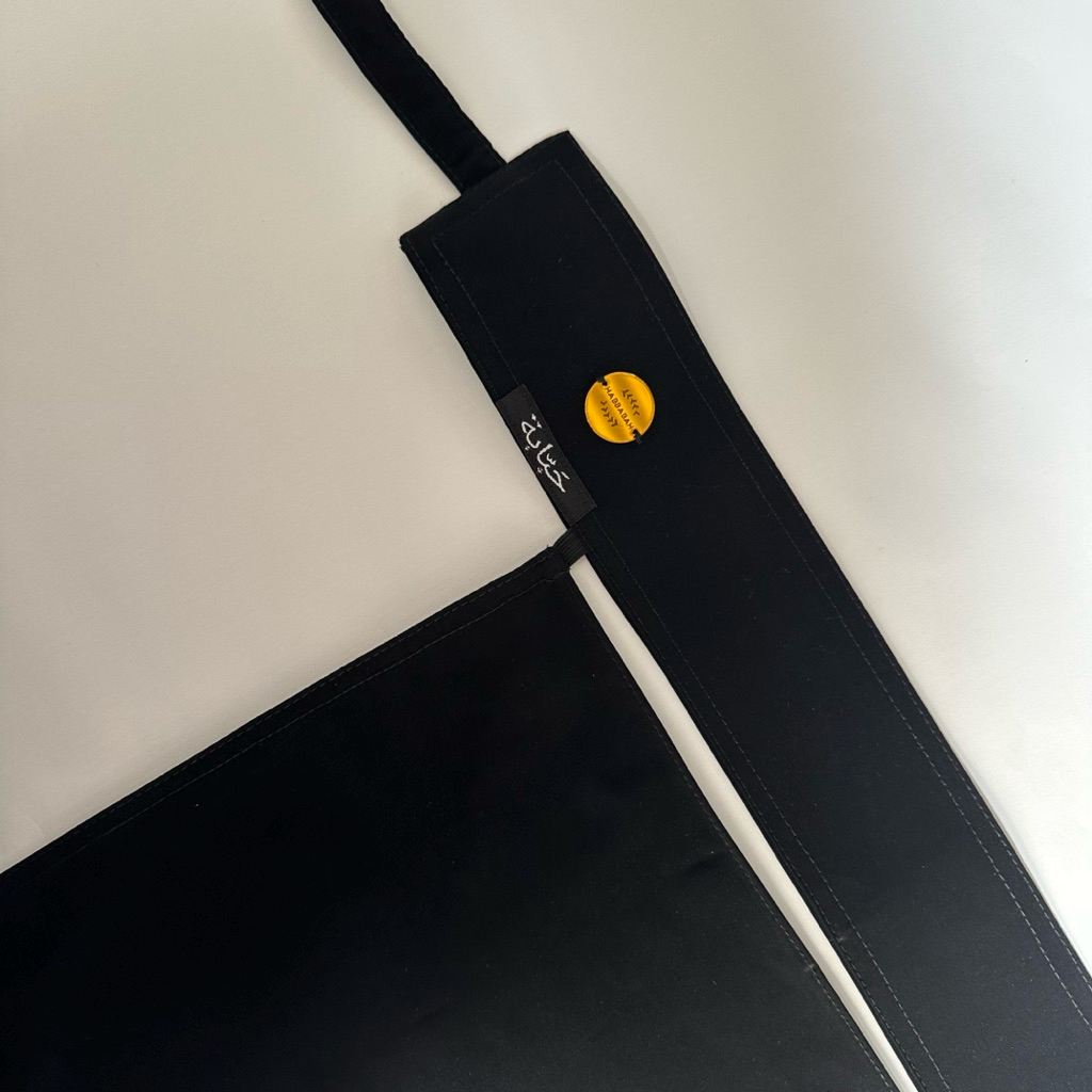 Niqab Bandana Cadar Murah Jetblack Pendek Niqob Plat Bulat